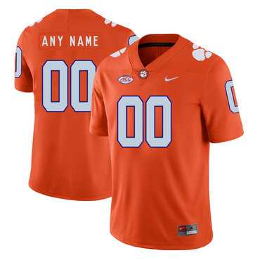 Mens Clemson Tigers Orange Customized Nike College Football Jersey